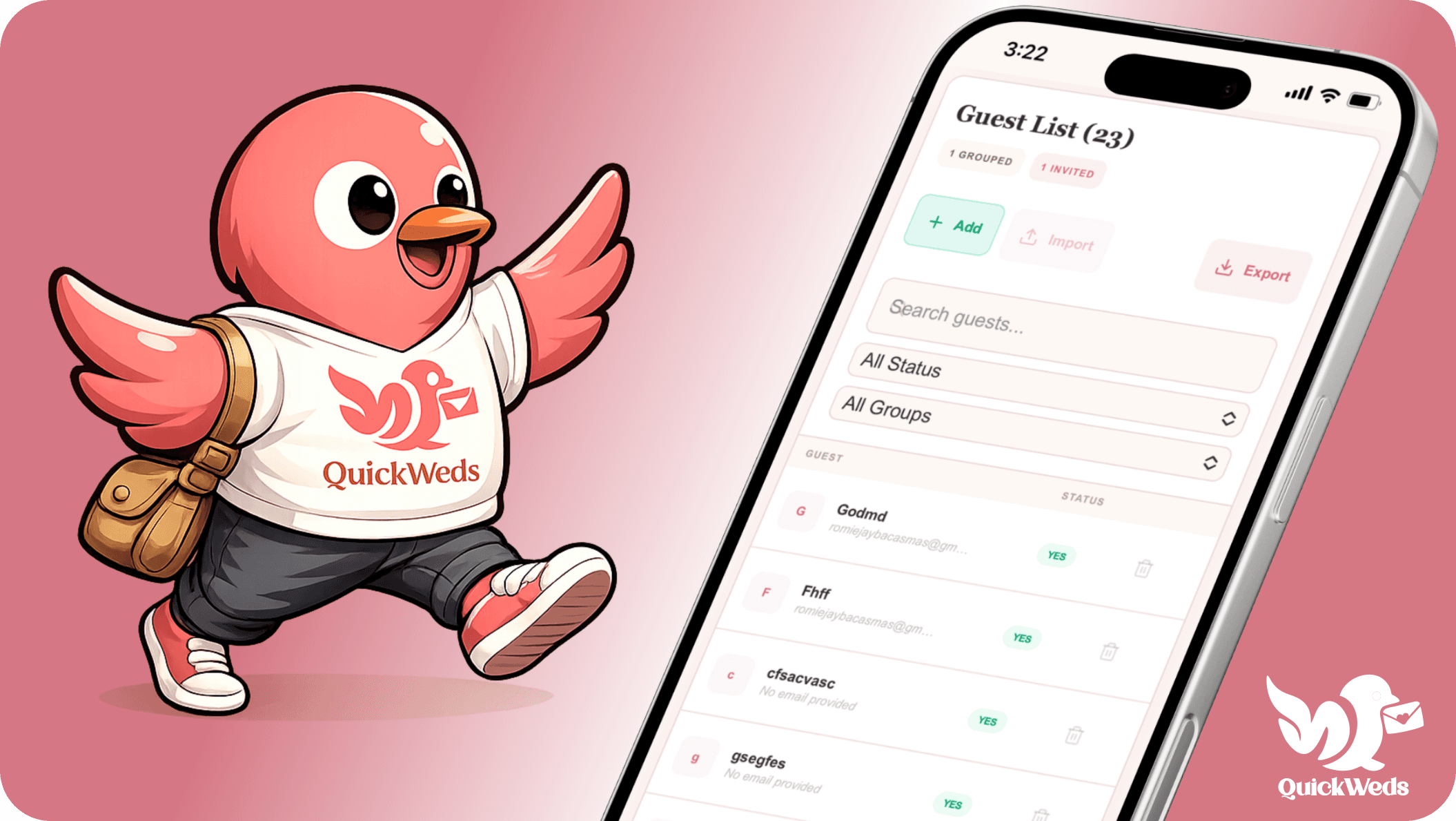 QuickWeds Seating Chart product screenshot